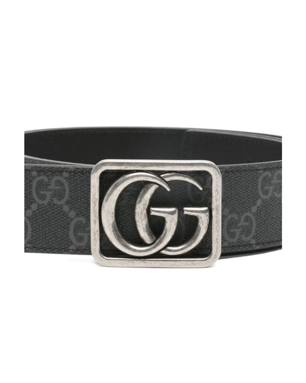 Gucci White グッチ リバーシブル Gg マーモント ベルト for men
