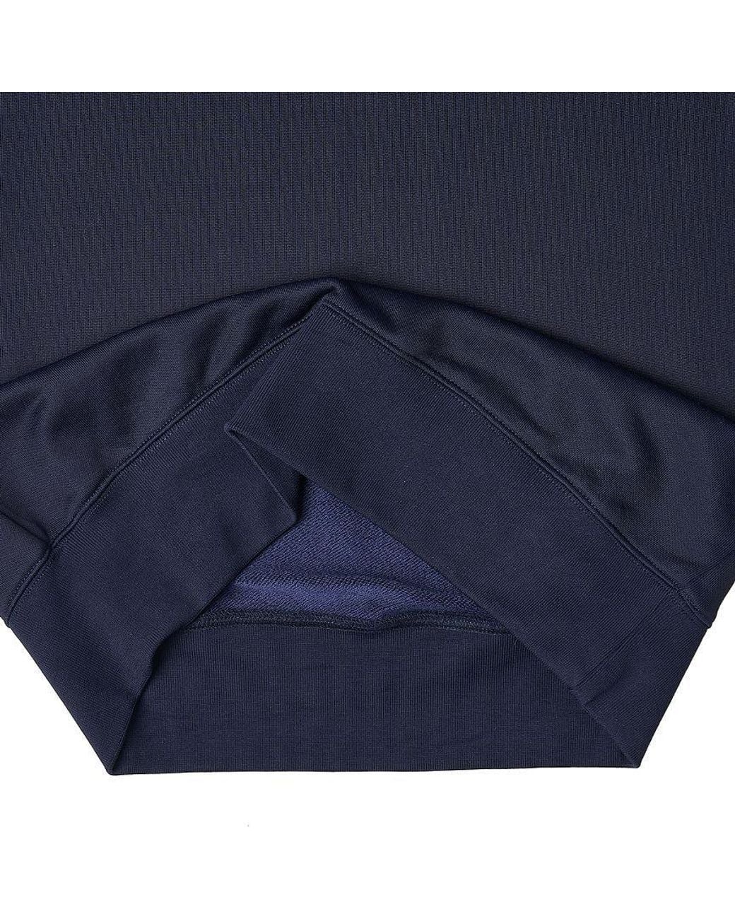 AMI Blue Ami Logo Embroidered Side-Striped Sweatshirt for men