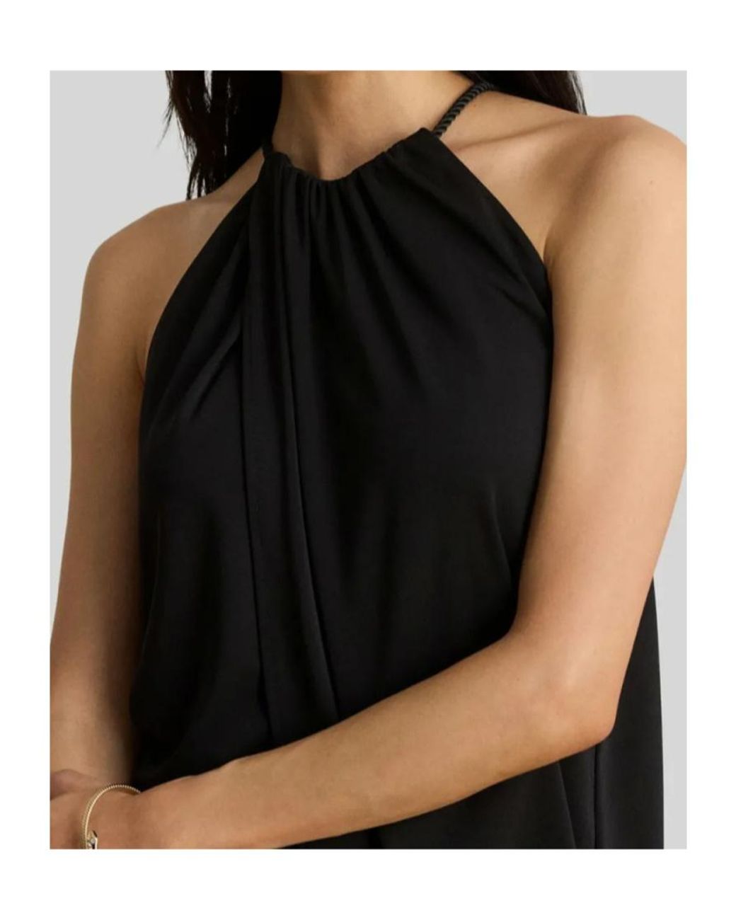 Ralph Lauren Black Halter-Neck Tank Top