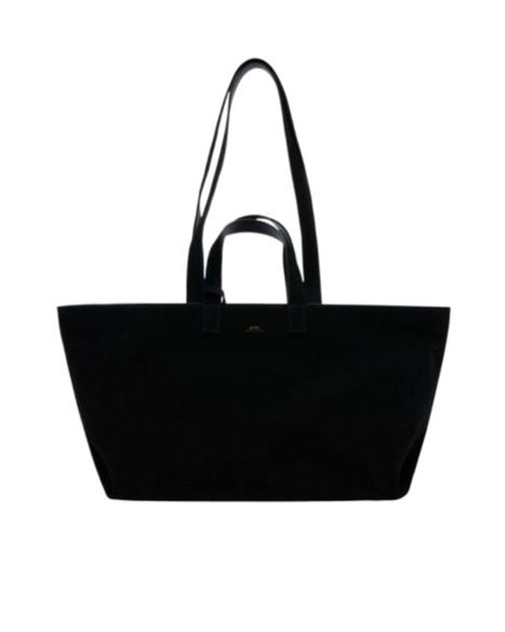 A.P.C. Black Le Drummer Shopping Bag