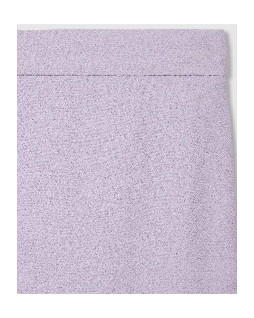 Gucci Purple Slit-Detailed Skirt