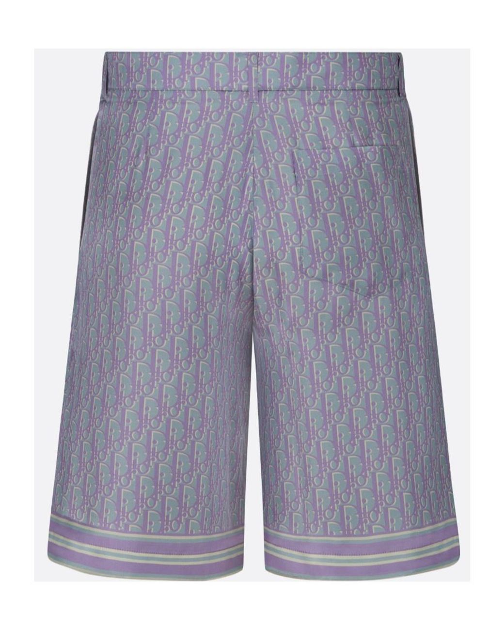Dior Blue Oblique Bermuda Shorts for men