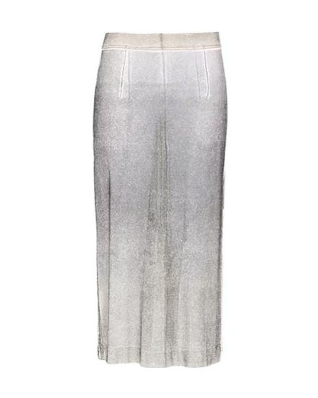 Maison Margiela Gray Two-Tone Knit A-Line Skirt