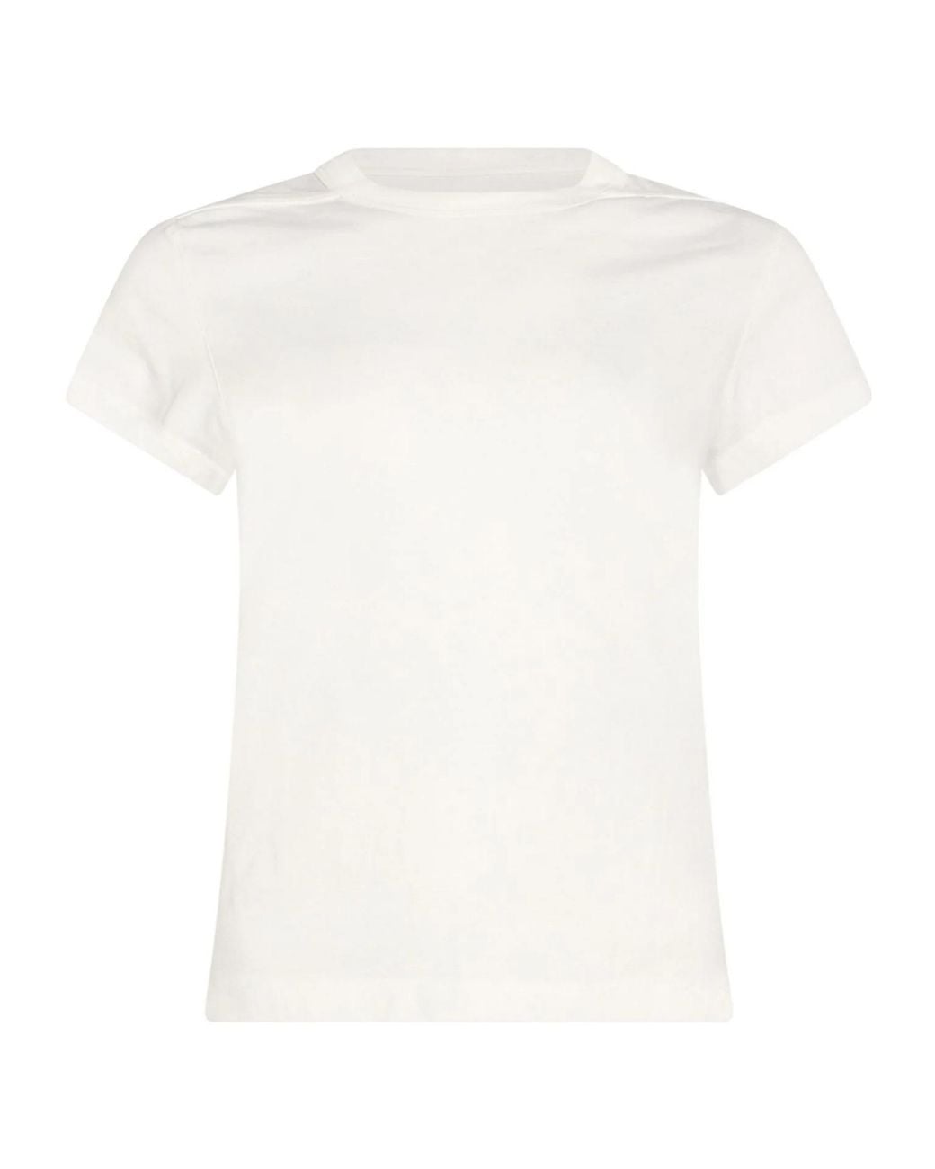 Rick Owens White Crew Neck Short-Sleeve T-Shirt