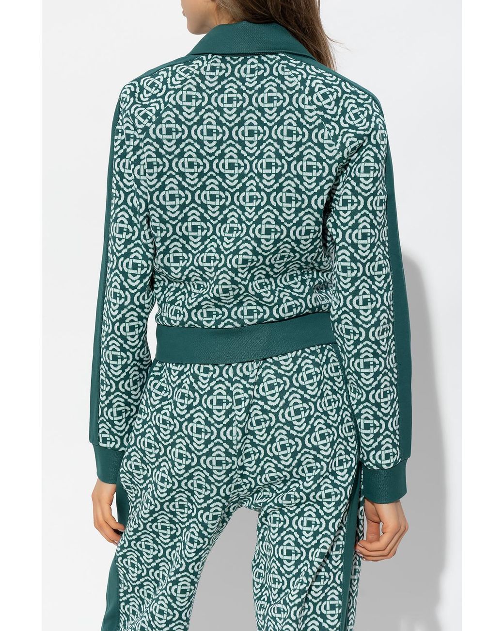 Casablanca Blue Long-Sleeved Zipper Jacket