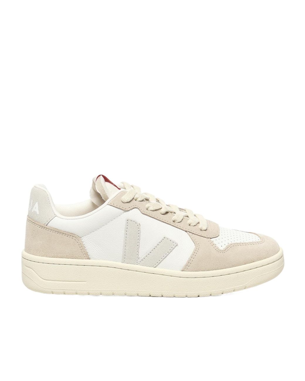 Veja White V-82 Lace-Up Sneakers