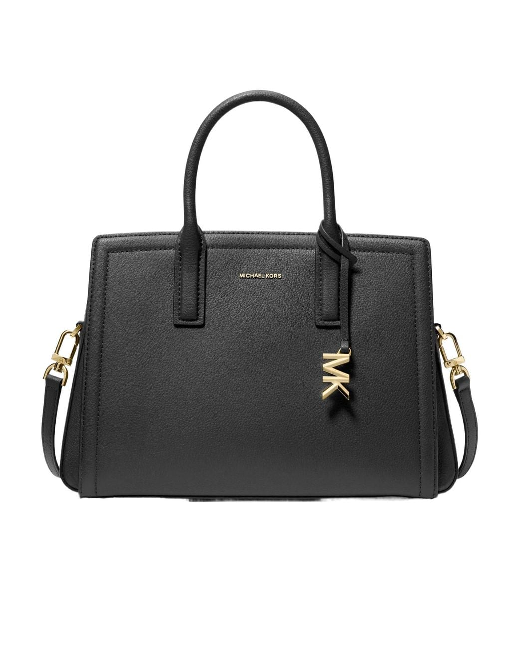 MICHAEL Michael Kors Black Laila Medium Satchel Bag