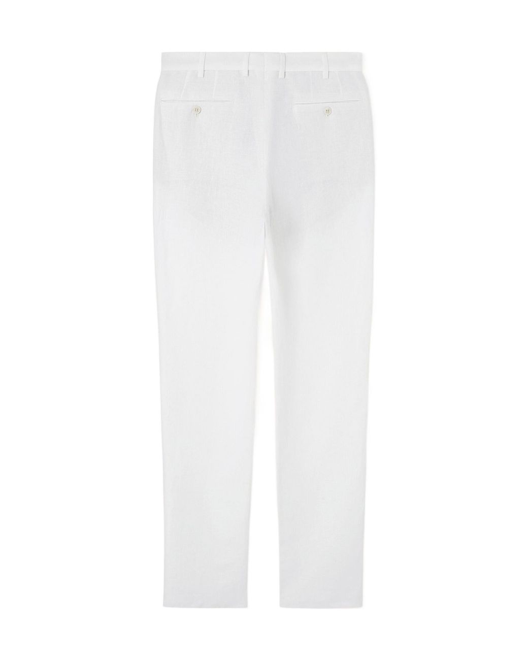 Loro Piana White Linen Trousers for men