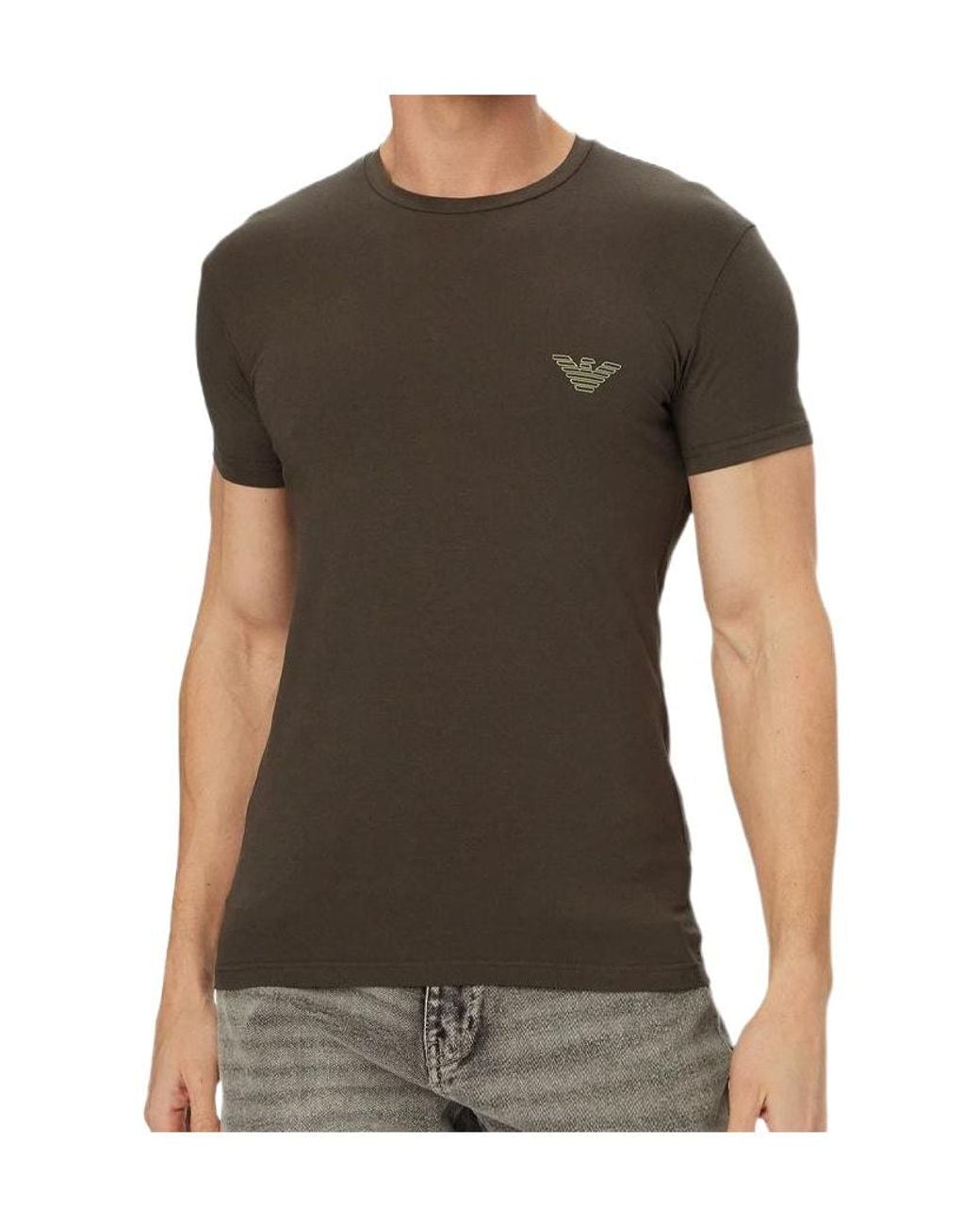 Emporio Armani Black Short-Sleeved T-Shirt for men