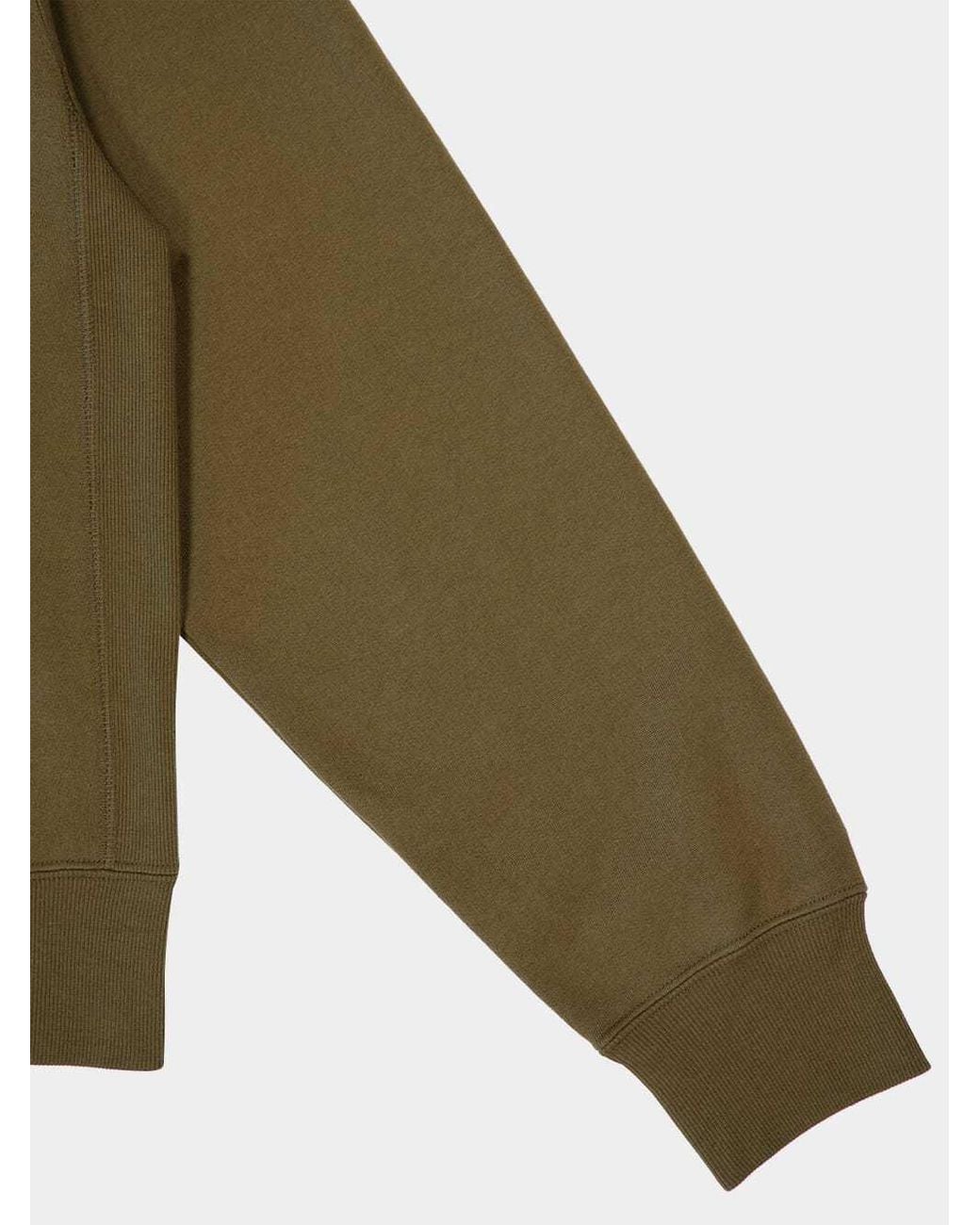 Saint Laurent Green Long-Sleeve Crew-Neck T-Shirt for men