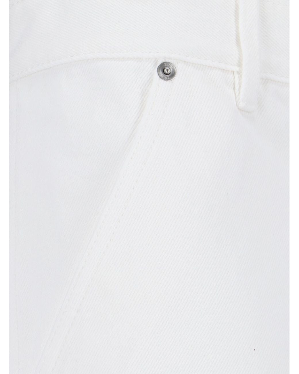 Dior White Carpenter Style Jeans for men