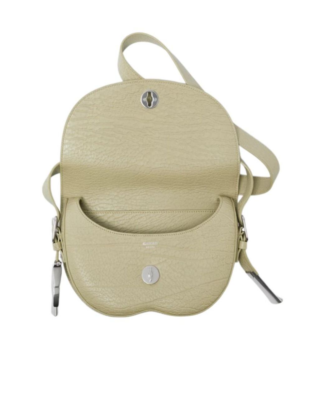 Burberry Natural Chess Leather Crossbody Bag