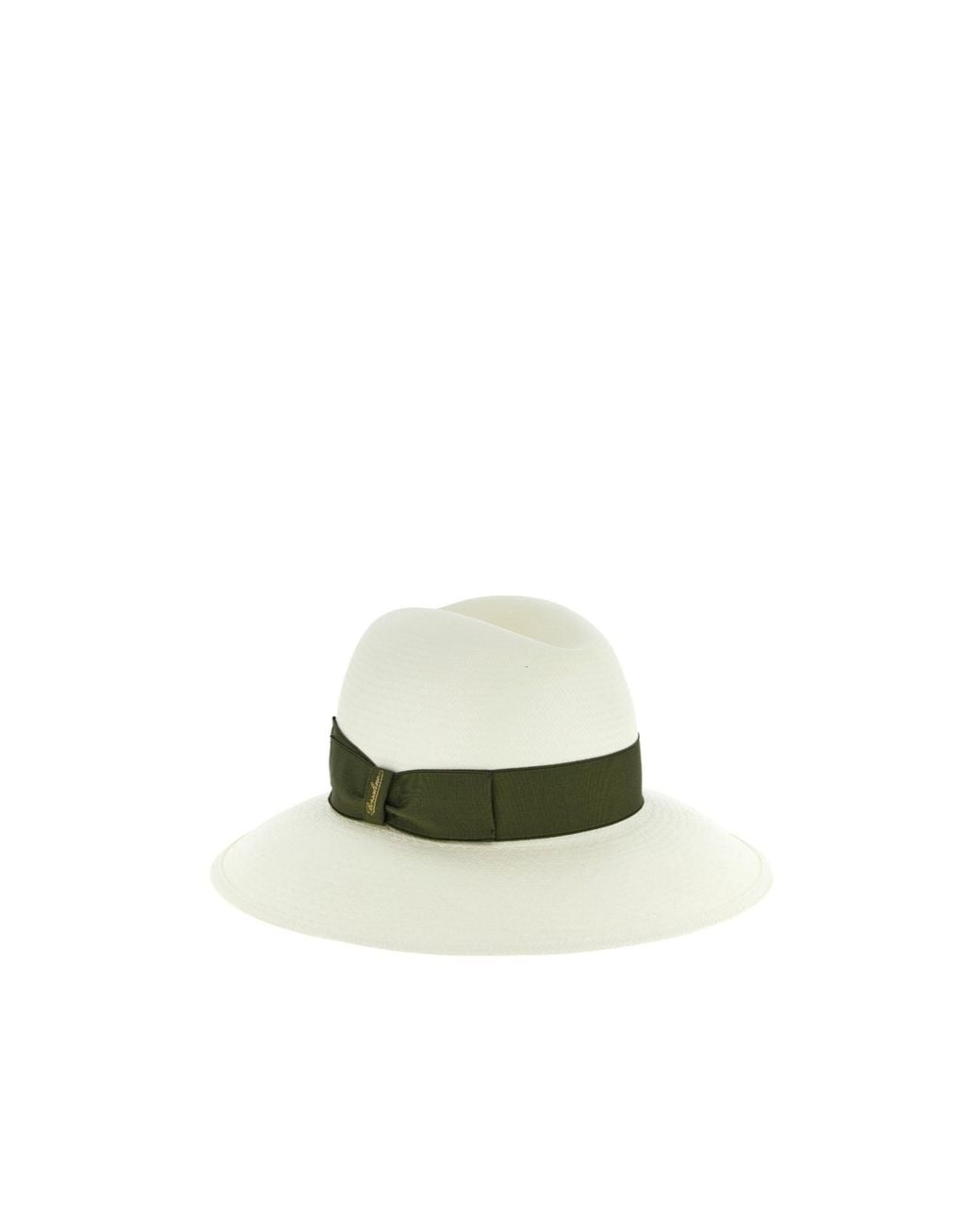 Borsalino White Claudette Wide-Brim Hat