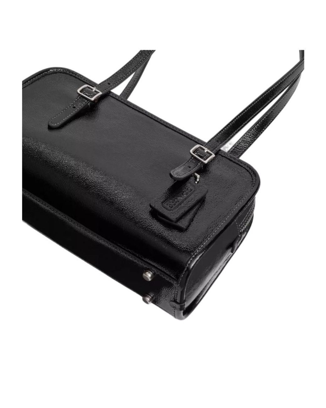 COACH Black Leather Tote Bag