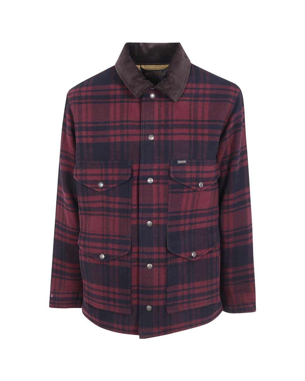 Filson Purple Plaid Casual Jacket for men