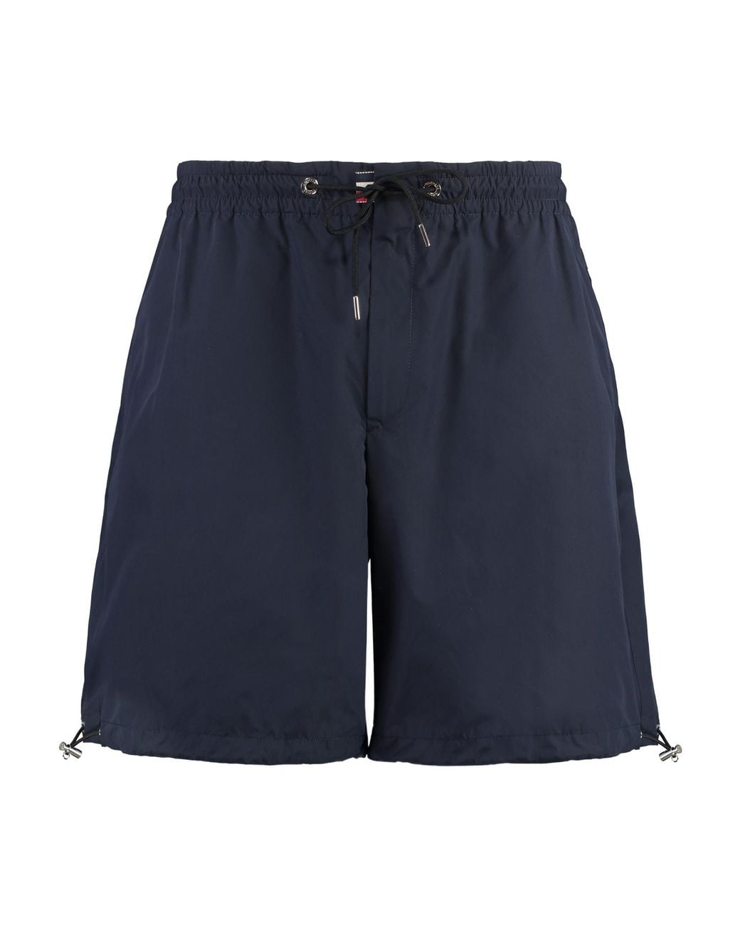 Moncler Blue Logo Patch Shorts for men