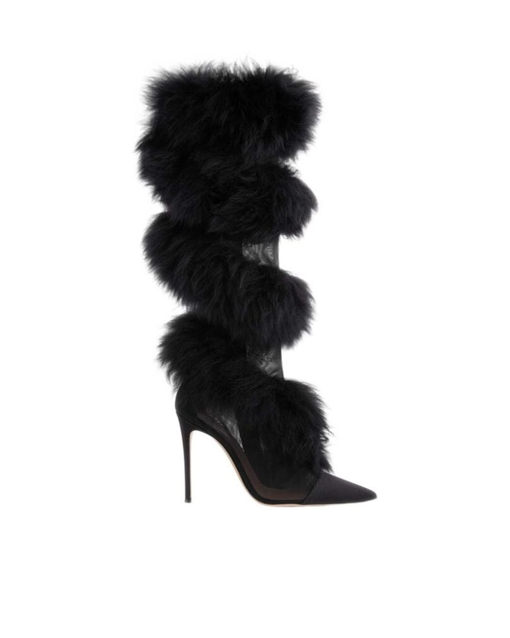 Gianvito Rossi Black Fitzy Pointed Boots