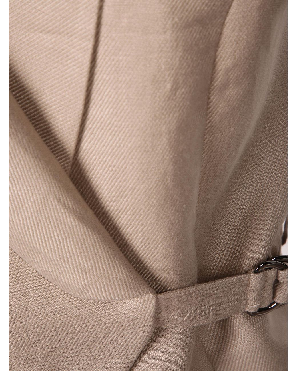 Brunello Cucinelli Natural Buckle-Fastening Waistcoat