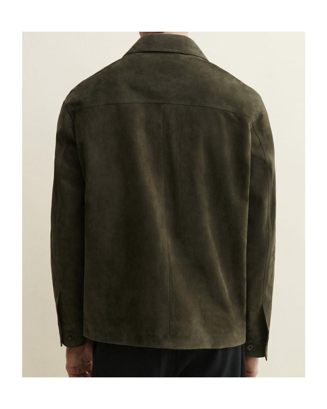 Arma Green Mex Suede Shirt Jacket for men