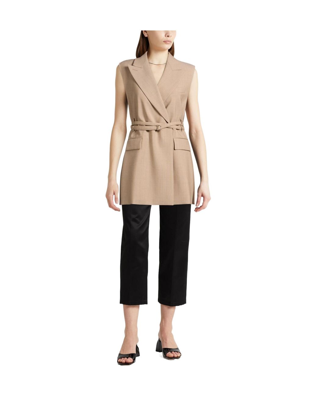 Sportmax Natural Blazer Virgin Wool