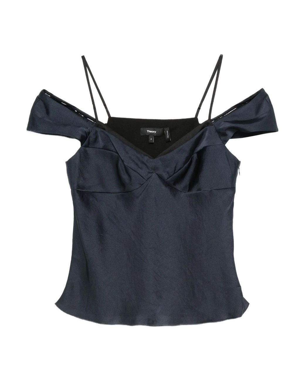 Theory Blue Spaghetti Strap Vest