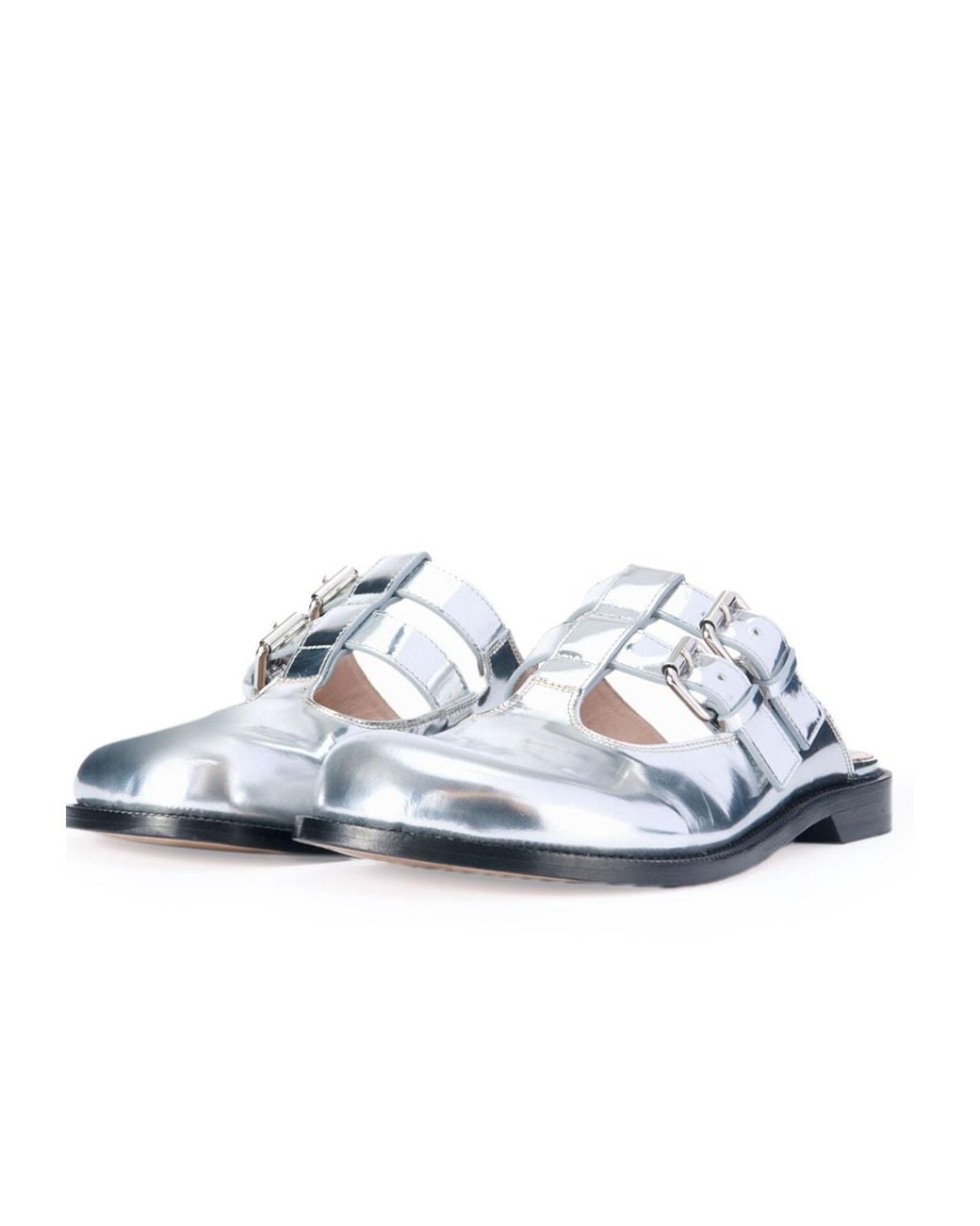 Loewe White Campo Mary Jane Mules