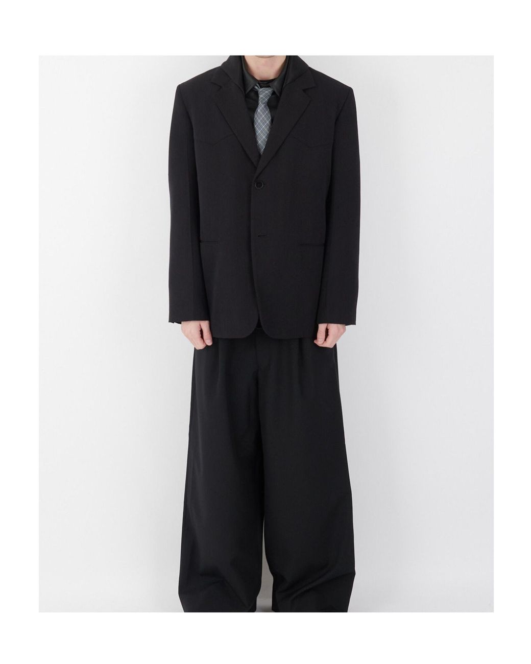 Jil Sander Black Button Blazer for men