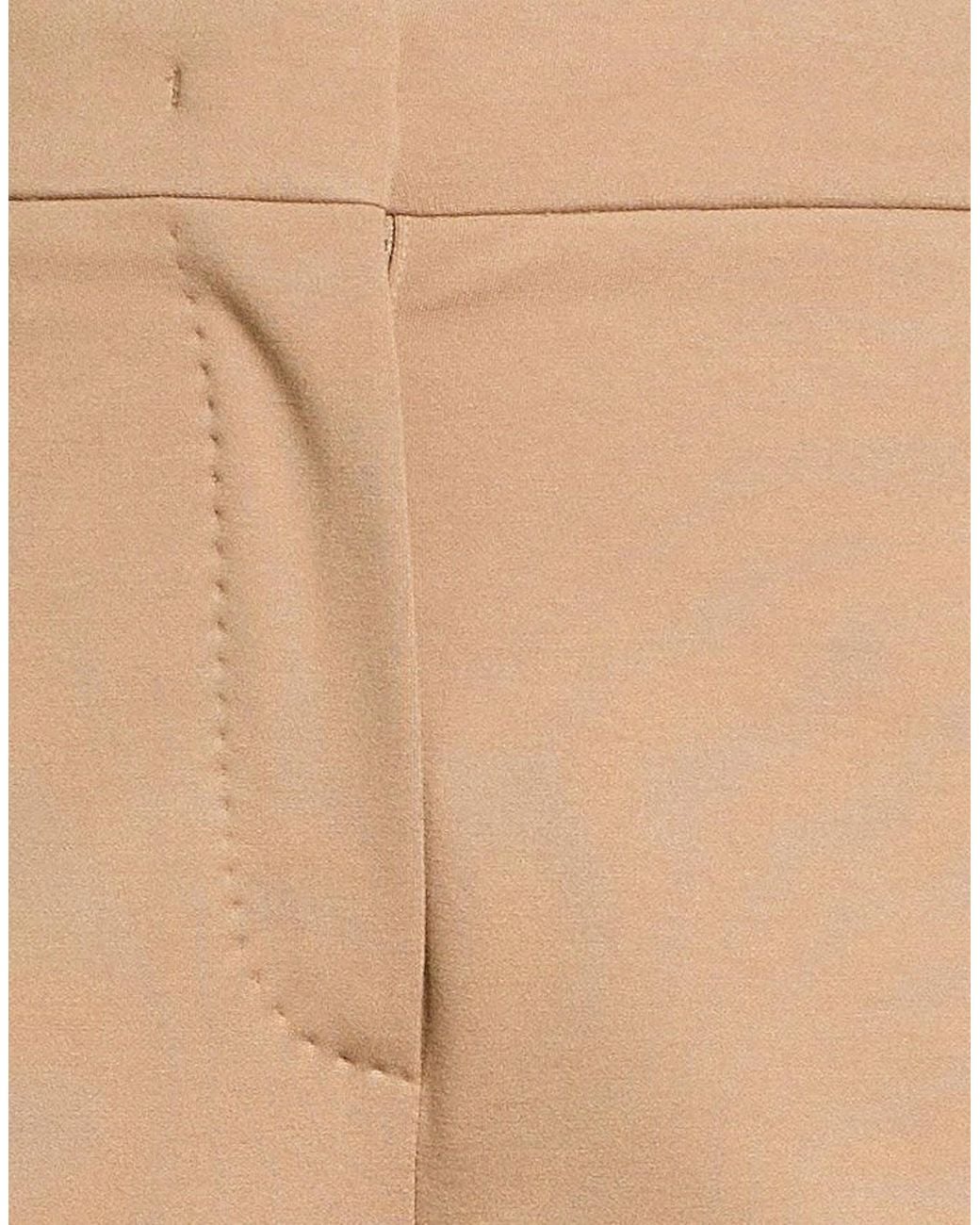 Max Mara Natural Solid-Color Casual Trousers