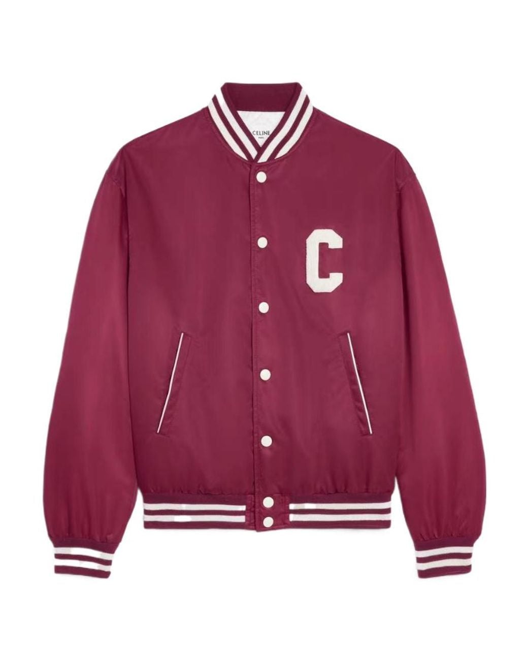 Céline Red Varsity Jacket