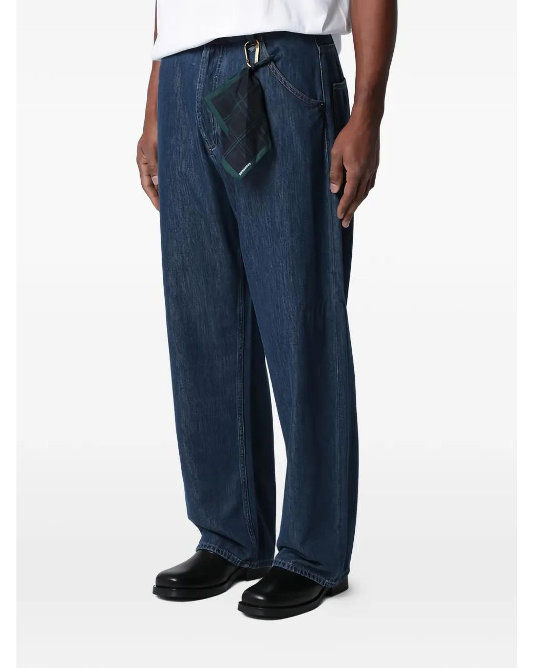 DARKPARK Blue Cotton-Blend Jeans for men