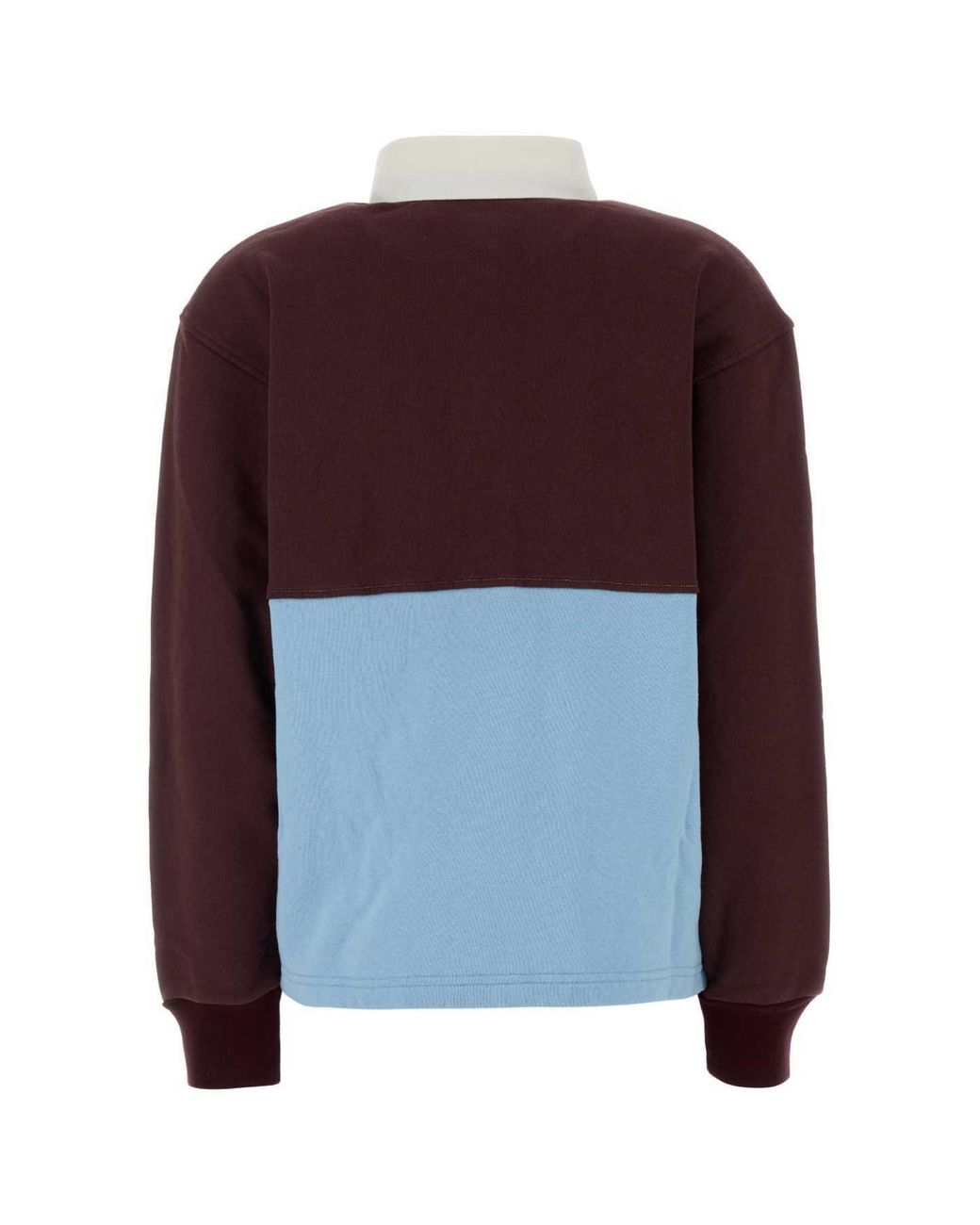 Prada Purple Cotton Long Sleeve Polo Shirt