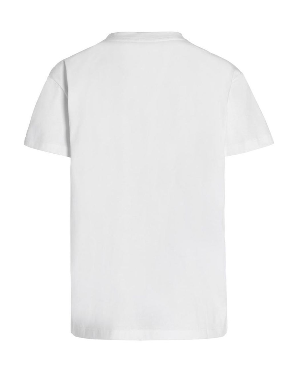 Fabiana Filippi White T-Shirt With Round Neck And Short Sleeves