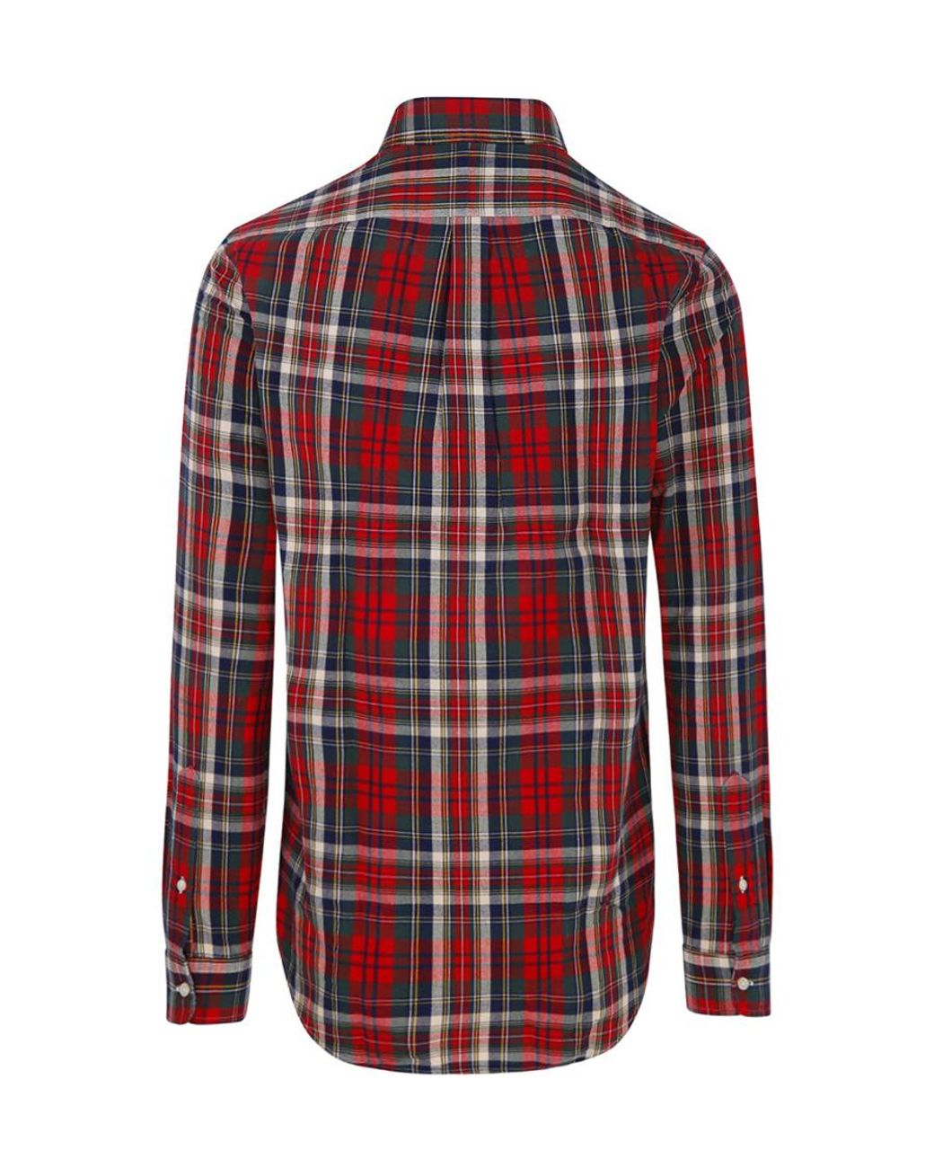 Polo Ralph Lauren Red Check-Print Buttoned Shirt for men