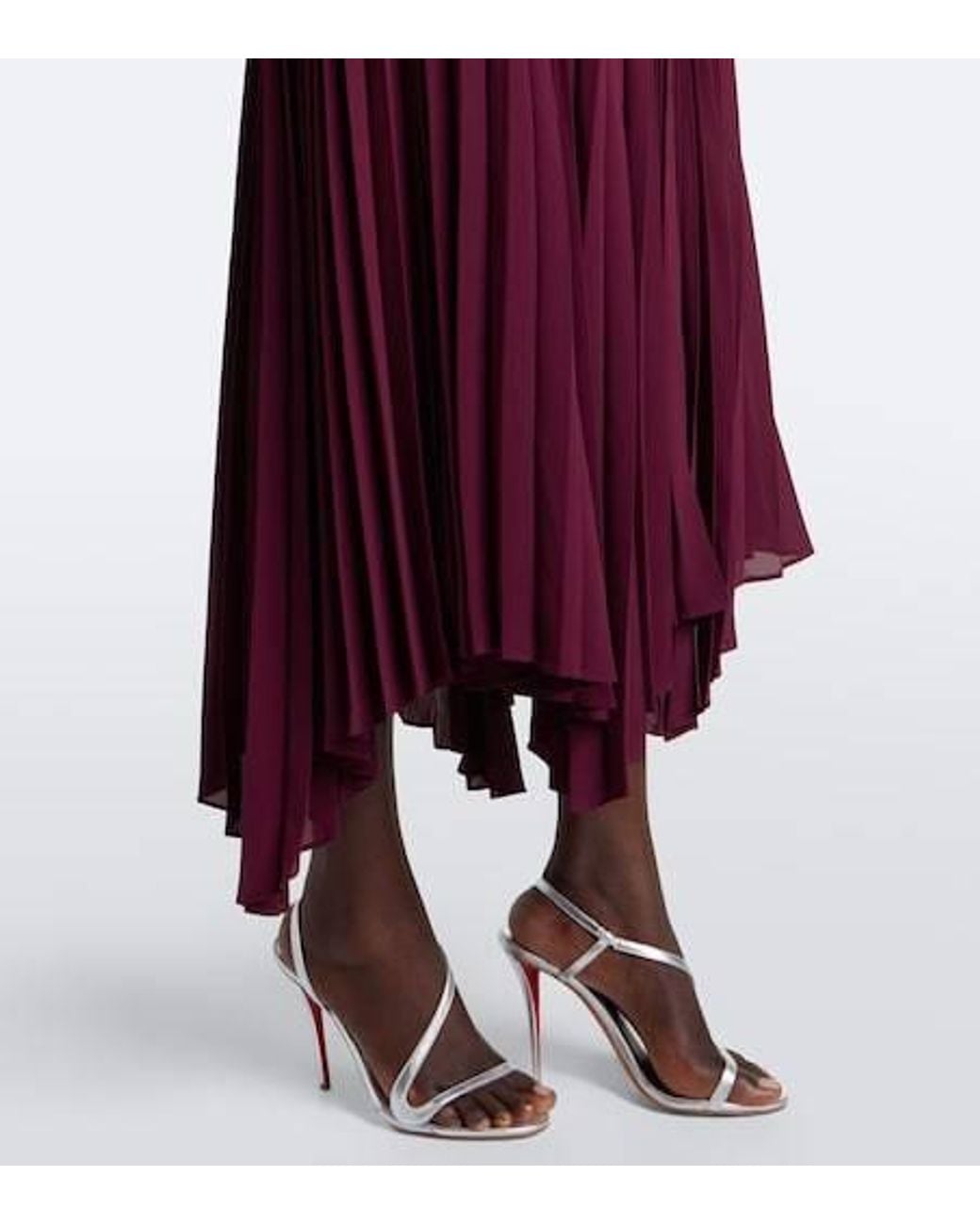 Jonathan Simkhai Purple Helena Crepe Midi Dress
