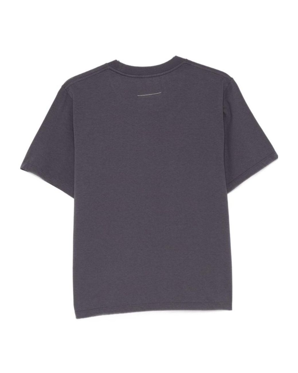 MM6 by Maison Margiela Blue Short Sleeve Crewneck T-Shirt