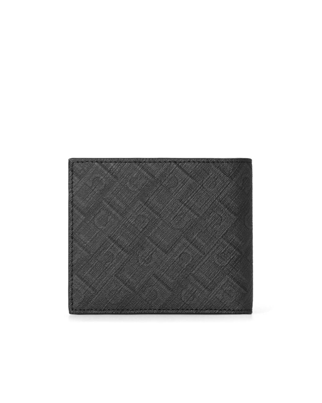 Ferragamo Gray Embossed Bifold Wallet for men