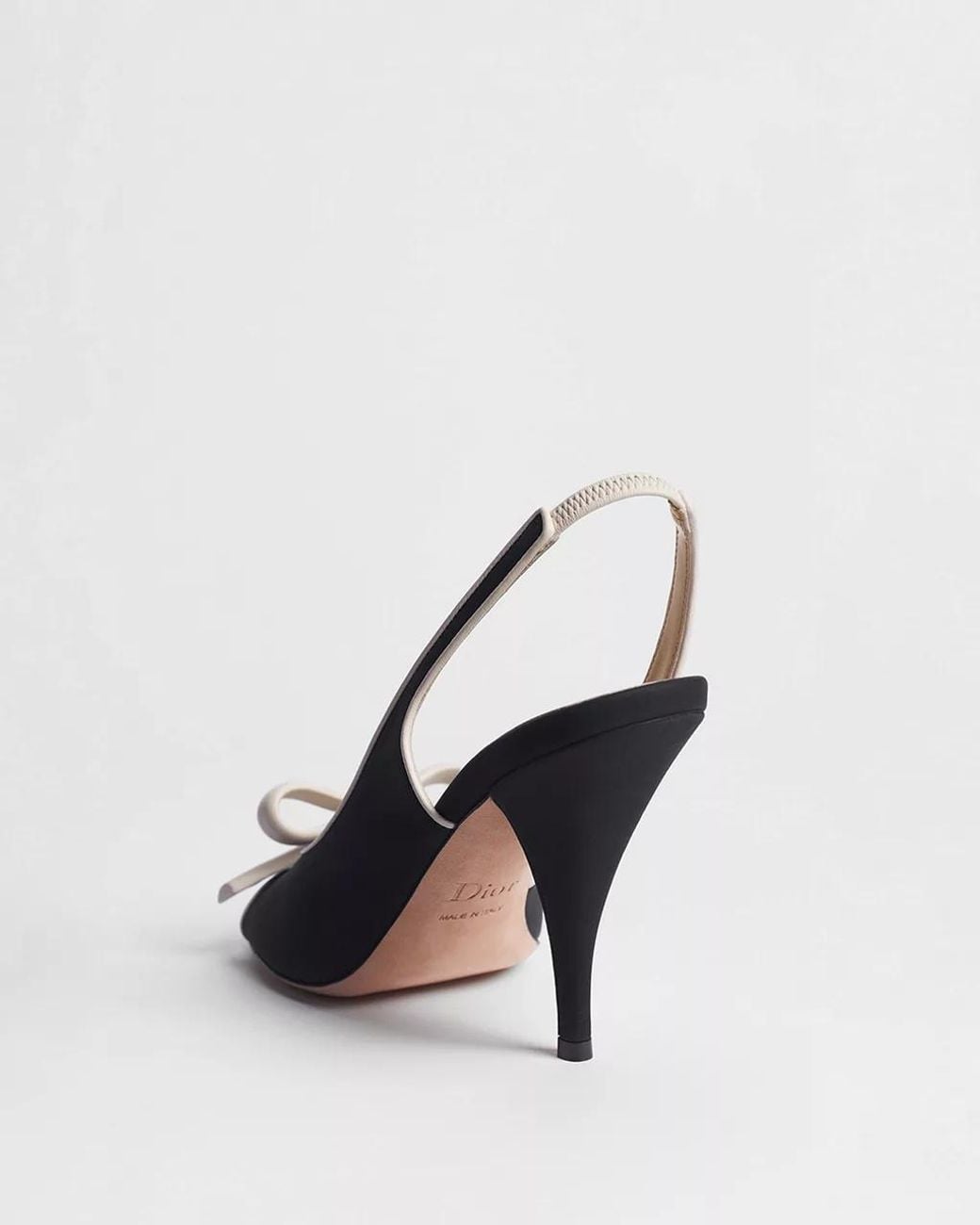 Dior Blue Bow Heeled Slingback Sandal