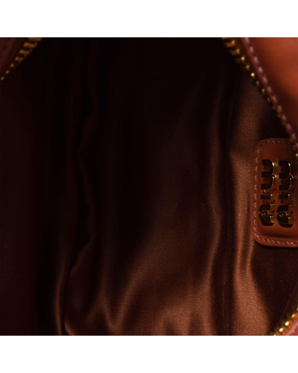 Miu Miu Brown Arcadie Zipped Tote Bag