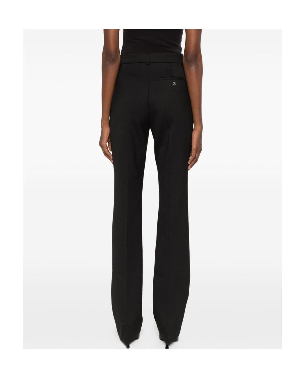 Coperni Black Pleated-Detail Zip-Fly Casual Trousers
