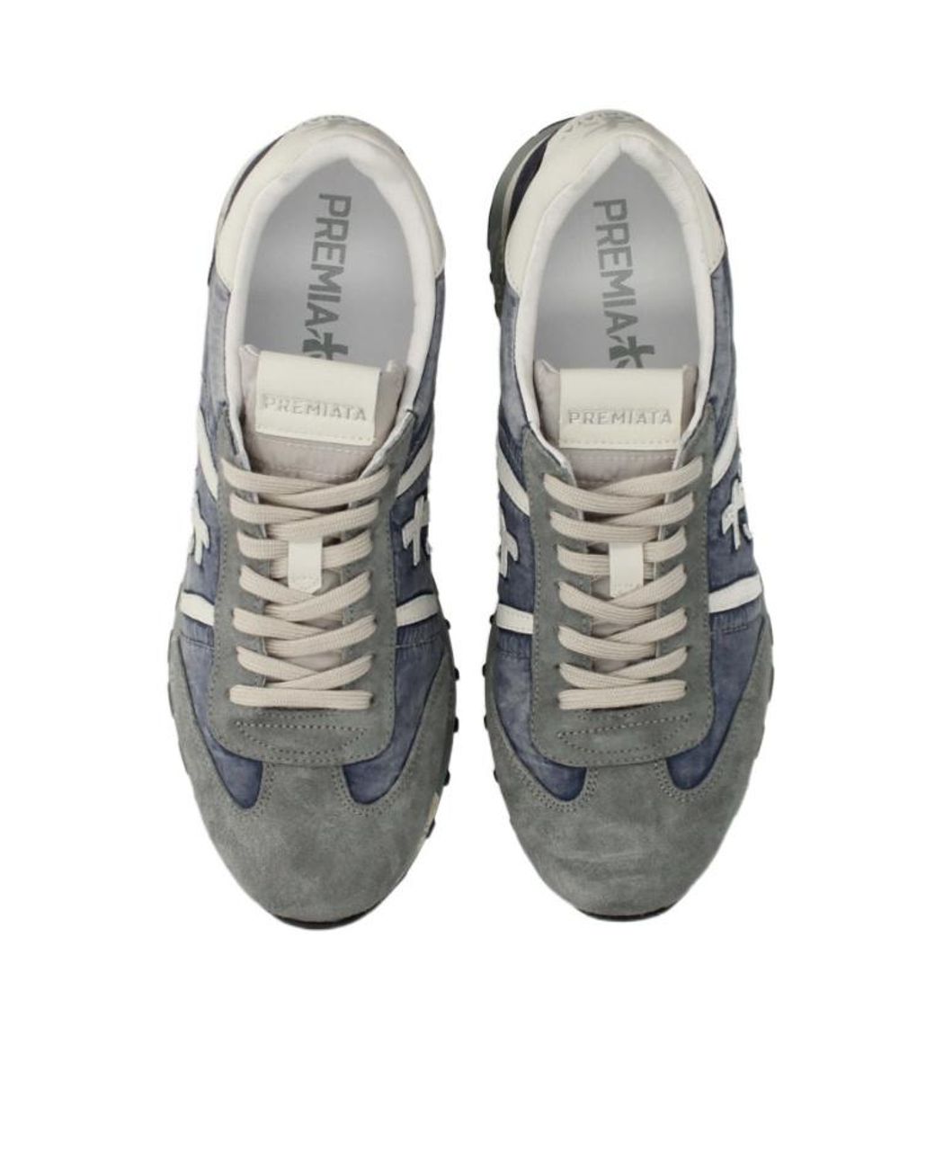 Premiata Gray Lace-Up Sneakers for men