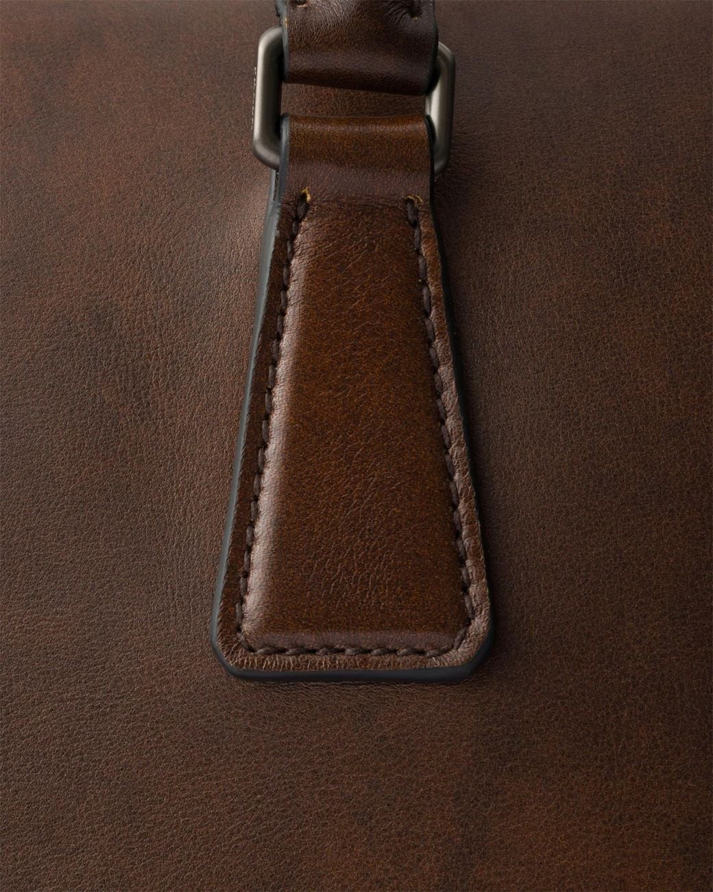 Prada Brown Leather Work Bag for men