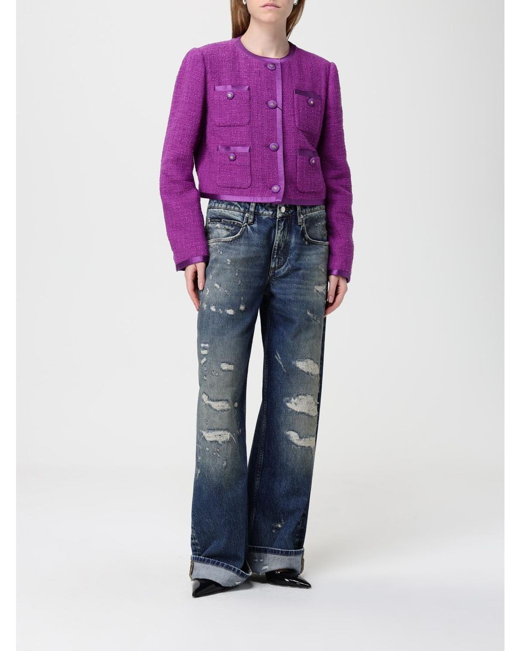 Dolce & Gabbana Purple Dolce & Gabbana Dolce & Gabbana Jacket