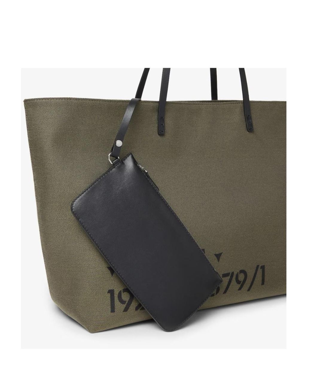 Fendi Green Roll Large Canvas Tote Bag for men