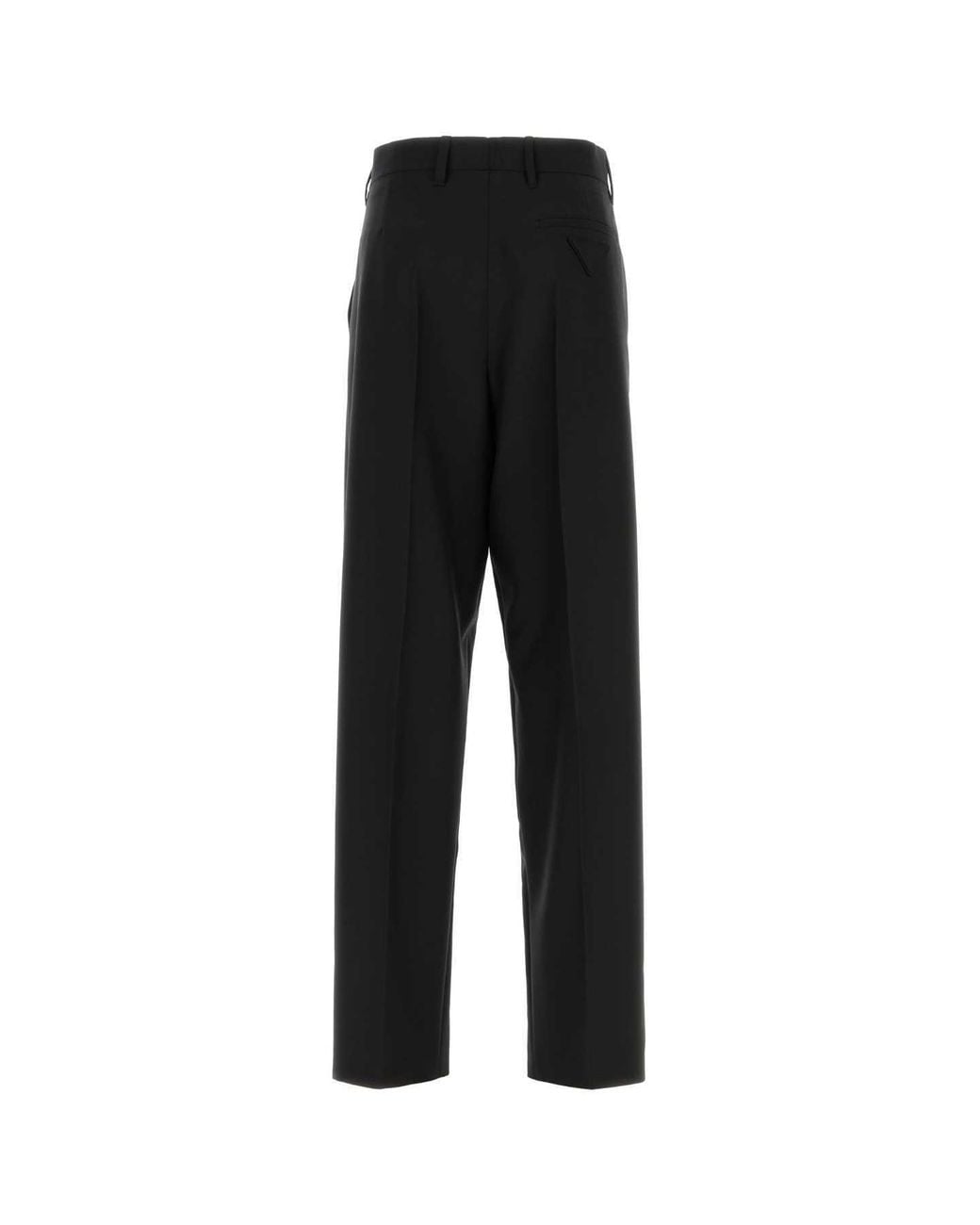 Prada Black Casual Trousers With Belt Loops