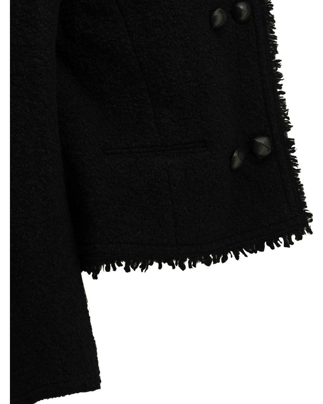 Isabel Marant Black Suely Bouclé Double-Breasted Blazer