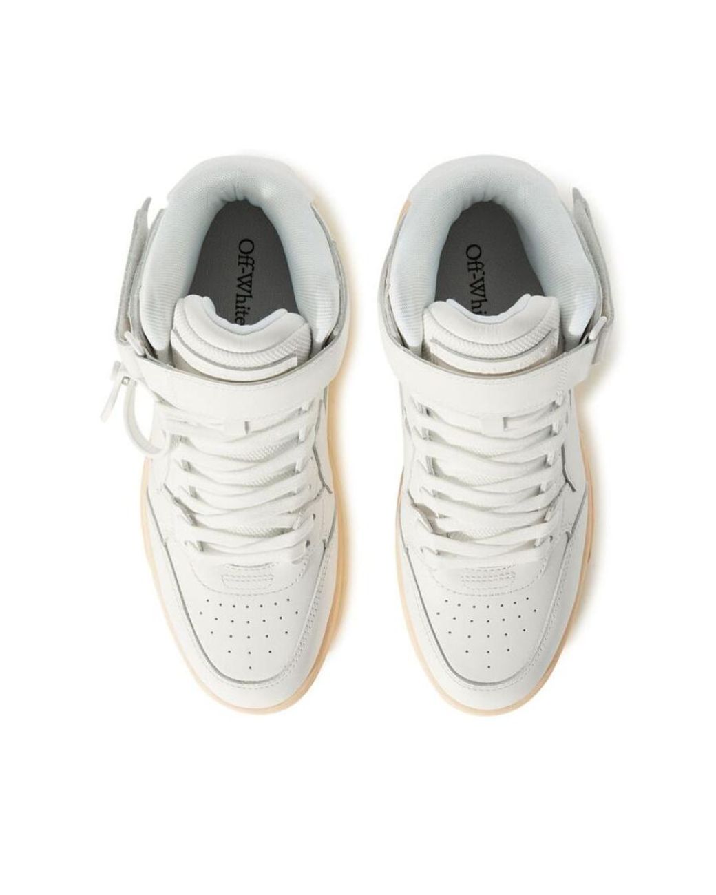 Off-White c/o Virgil Abloh White Out Of Office Mid-Top Sneakers