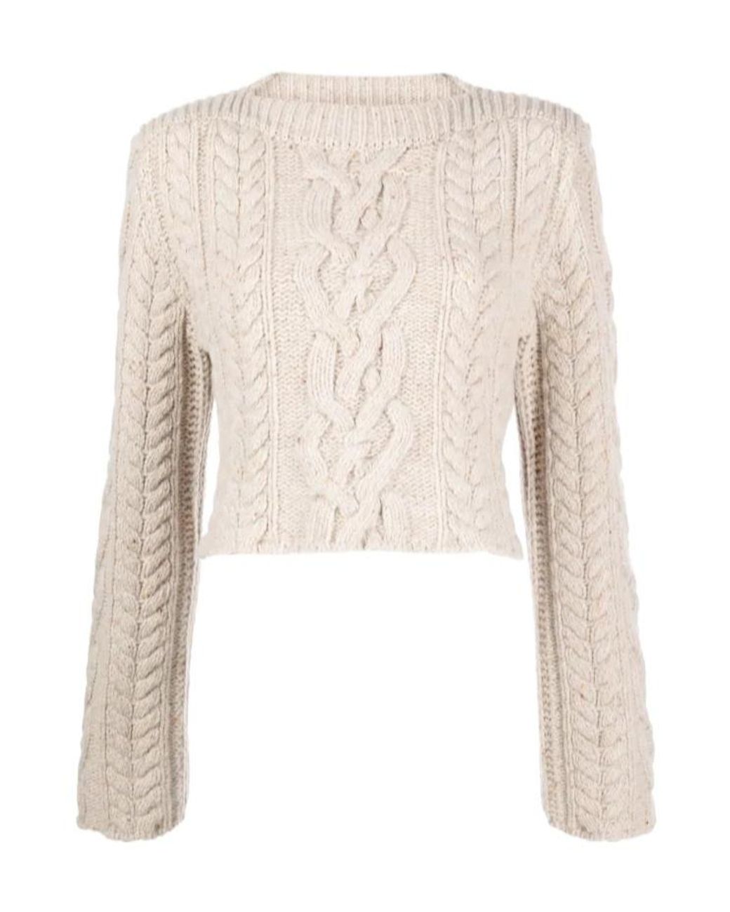 Low Classic Natural Chunky-Knit Wool Blend Jumper