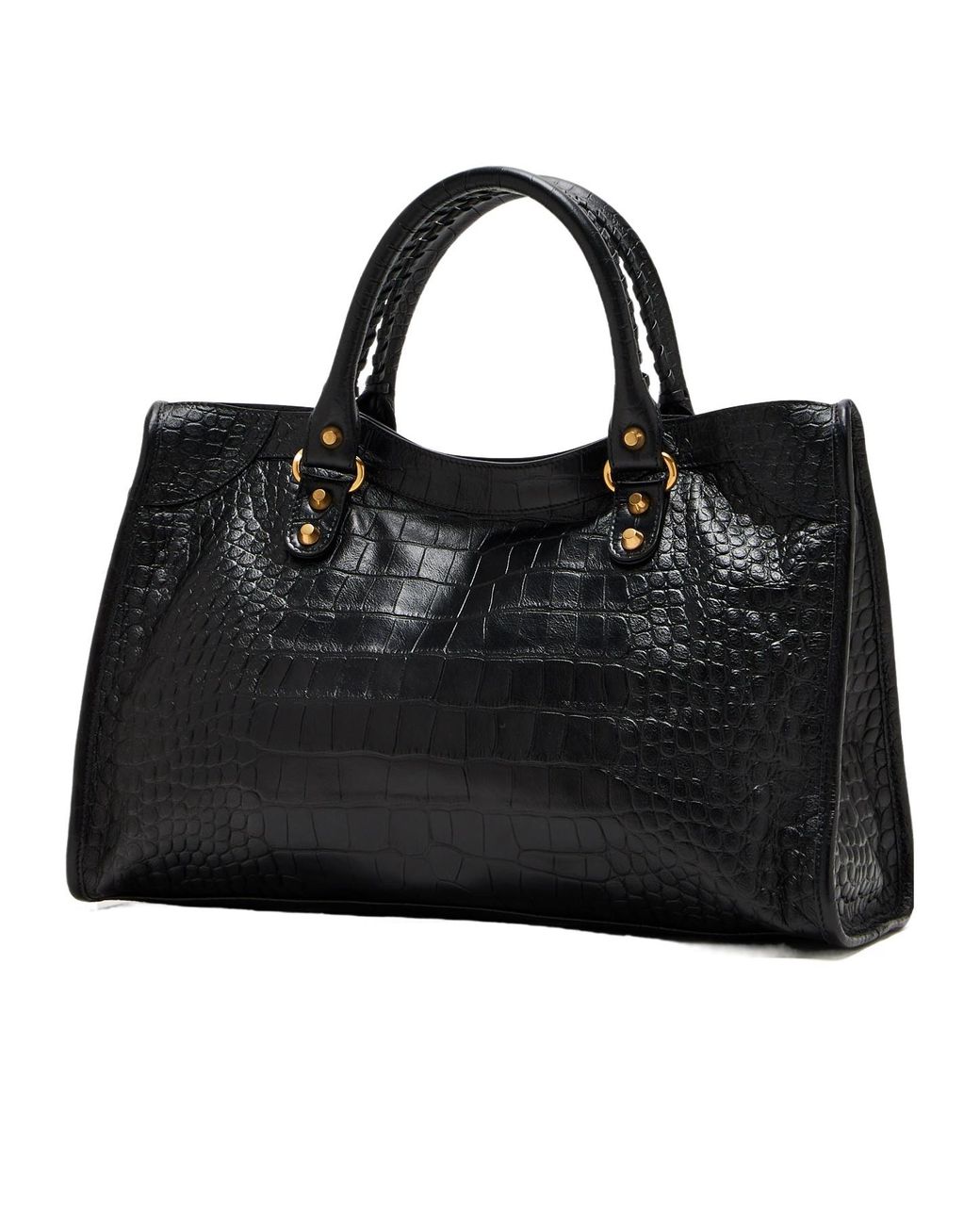 Balenciaga Black Le City Medium Shoulder Bag