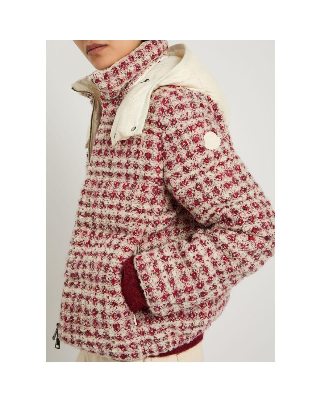 Moncler Red Tweed Jacket