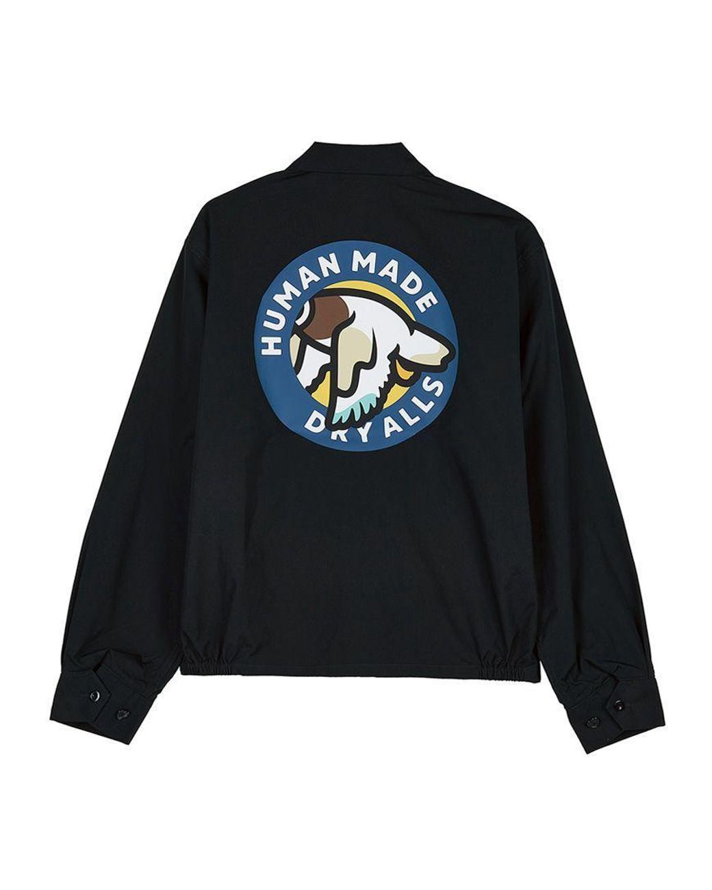 Human Made Black Long-Sleeved Collared Jacket for men